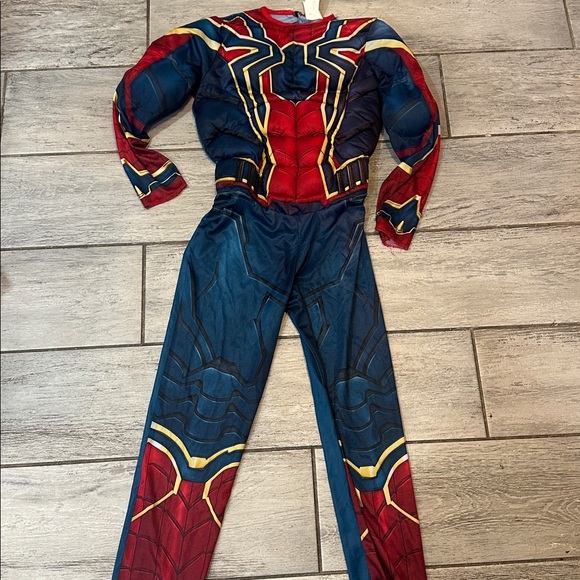 Marvel Other - Marvel Spiderman Red and Blue Superhero Costume with padded Chest Muscles Boys L